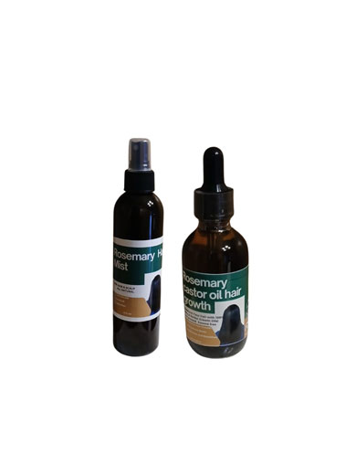 Oh'wow Rosemary Castor Oil 4 oz & Rosemary hair Mist 10 oz